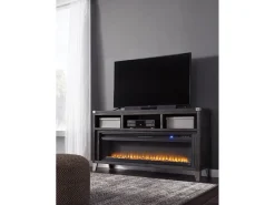 Mor Furniture Fireplace Tv Stands|Fireplaces|Todoe Fireplace Console W/ Insert In Gray