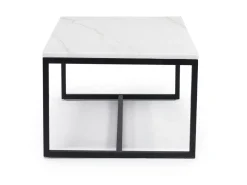 Mor Furniture Coffee Tables|Torin Coffee Table In White Marble/Black