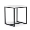 Mor Furniture Sofa & End Tables|Torin End Table In White Marble/Black