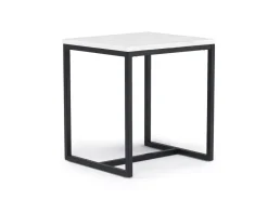 Mor Furniture Sofa & End Tables|Torin End Table In White Marble/Black