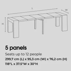 Mor Furniture Seating For 6|Transformer Table Dining Sets|Transformer Extendable Dining Table, 4 Chairs & Bench In Scandinavian Oak