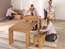 Mor Furniture Dining Tables|Transformer Extendable Dining Table In Scandinavian Oak