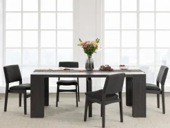 Mor Furniture Seating For 4|Transformer Table Dining Sets|Transformer Extendable Dining Table & 4 Chairs In Scandinavian Oak