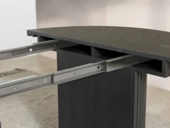 Mor Furniture Round Dining Tables|Dining Tables|Transformer Round Extendable Dining Table In Scandinavian Oak