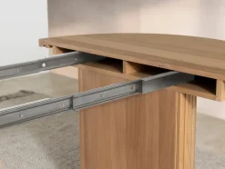 Mor Furniture Round Dining Tables|Dining Tables|Transformer Round Extendable Dining Table In Scandinavian Oak