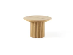 Mor Furniture Round Dining Tables|Dining Tables|Transformer Round Extendable Dining Table In Scandinavian Oak
