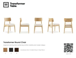Mor Furniture Seating For 6|Round Dining Sets|Transformer Round Extendable Dining Table, 4 Chairs & Bench In Scandinavian Oak