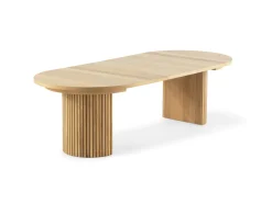 Mor Furniture Seating For 4|Transformer Table Dining Sets|Transformer Round Extendable Dining Table & 4 Chairs In Scandinavian Oak