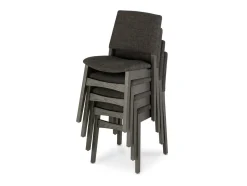 Mor Furniture Dining Chairs|Transformer Stackable Side Chair In Scandinavian Oak & Creamy
