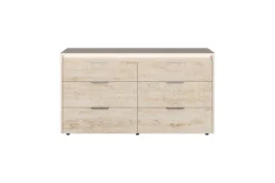 Mor Furniture Dressers & Chests|Tullia Dresser W/ Lights In Pearl Line/Eco Stone