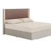 Mor Furniture Upholstered Beds|Beds|Tullia Upholstered Panel Bed In Pearl Line/Eco Stone, Queen