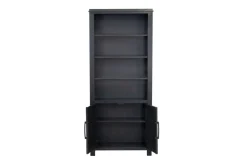Mor Furniture Bookcases & Library Walls|Tybee 2 Door Bookcase In Black
