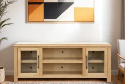 Mor Furniture Media Consoles & Hutches|Tv Stands|Tybee Media Console In Natural, 85 Inch