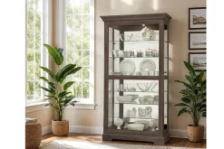 Mor Furniture Curio Cabinets|Tyler Curio Cabinet In Auburn