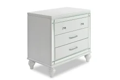 Mor Furniture Nightstands|Valentino Nightstand In Silver