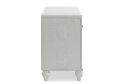 Mor Furniture Nightstands|Valentino Nightstand In Silver
