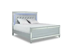 Mor Furniture Beds|Valentino Panel Bed In White, Twin