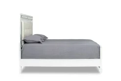 Mor Furniture Beds|Valentino Panel Bed In White, Twin