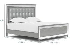 Mor Furniture Beds|Valentino Panel Bed In White, Twin