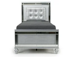Mor Furniture Beds|Valentino Panel Bed In White, Twin