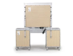 Mor Furniture Vanities & Mirrors|Valentino Vanity & Mirror In Silver