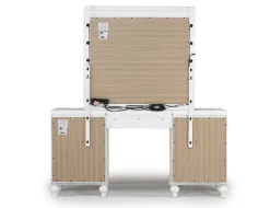Mor Furniture Vanities & Mirrors|Valentino Vanity & Mirror In Silver