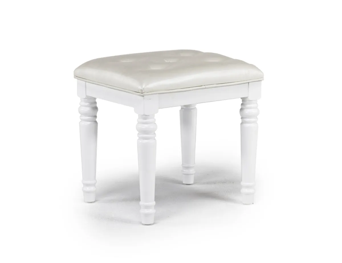 Mor Furniture Vanities & Mirrors|Valentino Vanity, Mirror & Stool In Silver