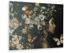 Mor Furniture Wall Art & Accents|Valfer Female W/ Floral Wall Art