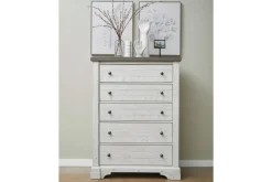Mor Furniture Dressers & Chests|Valley Ridge Chest In White Gray Finish