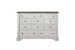Mor Furniture Dressers & Chests|Valley Ridge Dresser In White Gray Finish