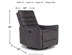 Mor Furniture Recliners|Vasco Recliner In Dallas Light Gray Leather