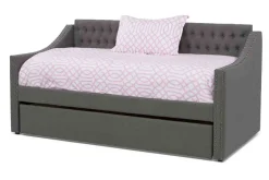 Mor Furniture Kids Beds & Bunk Beds|Veronica Daybed W/ Trundle In Gray, Twin