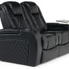 Mor Furniture Reclining Loveseats|Reclining Sofas|Viper 2 Power Loveseat In Black