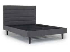 Mor Furniture Adjustable Foundations|Vista Upholstered Adjustable Foundation Bed In Charcoal, Full