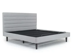 Mor Furniture Adjustable Foundations|Vista Upholstered Adjustable Foundation Bed In Charcoal, Full