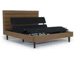 Mor Furniture Adjustable Foundations|Vista Upholstered Adjustable Foundation Bed In Charcoal, Full