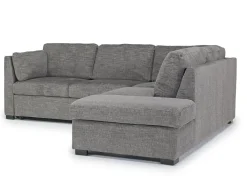 Mor Furniture Sleeper Sofas|Sectionals|Vivian Full Pullout Sofa Sleeper Tux Chaise In Gray, Left Facing Gray Vif