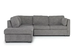 Mor Furniture Sleeper Sofas|Sectionals|Vivian Full Pullout Sofa Sleeper Tux Chaise In Gray, Left Facing Gray Vif