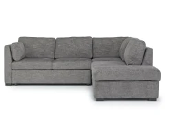 Mor Furniture Sleeper Sofas|Sectionals|Vivian Full Pullout Sofa Sleeper Tux Chaise In Gray, Left Facing Gray Vif