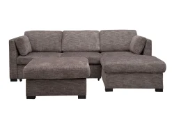 Mor Furniture Sleeper Sofas|Sofas|Vivian Full Pullout Sofa Chaise In Gray Fabric, Left Facing Gray Vif