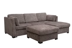 Mor Furniture Sleeper Sofas|Sofas|Vivian Full Pullout Sofa Chaise In Gray Fabric, Left Facing Gray Vif