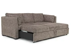 Mor Furniture Sleeper Sofas|Living Room Sets|Vivian Queen Pullout Sofa & Full Pullout Loveseat In Gray Fabric