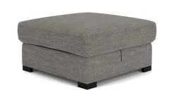 Mor Furniture Ottomans|Vivian Storage Oversized Ottoman In Gray Fabric Gray Vif