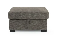 Mor Furniture Ottomans|Vivian Storage Oversized Ottoman In Gray Fabric Gray Vif