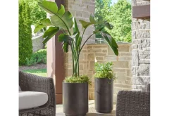 Mor Furniture Vases|Volcan Planter Vase In Bronze, Set Of 2