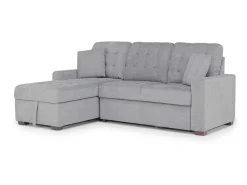 Mor Furniture Sofas|Waitsfield Full Pullout Sofa Chaise In Gray, Left Facing
