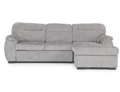 Mor Furniture Sofas|Wanda Full Pullout Sofa Chaise In Gray, Left Facing