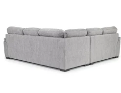Mor Furniture Sleeper Sofas|Sectionals|Wanda Full Tux Sleeper Sectional W/ Storage In Gray, Right Facing