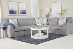 Mor Furniture Sleeper Sofas|Sectionals|Wanda Full Tux Sleeper Sectional W/ Storage In Gray, Right Facing
