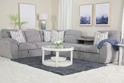Mor Furniture Sleeper Sofas|Sectionals|Wanda Full Tux Sleeper Sectional W/ Storage In Gray, Right Facing